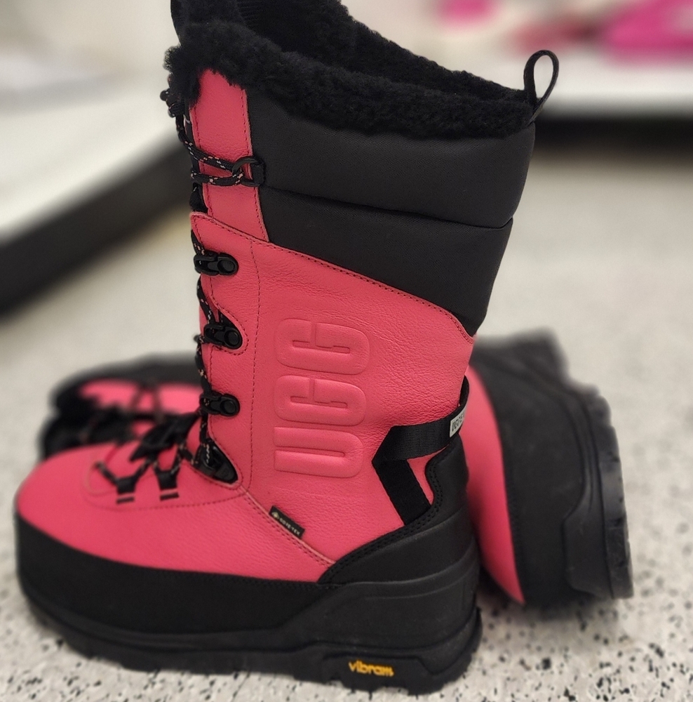 UGG Women's Pink and Black Winter Boots